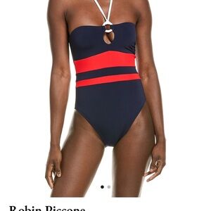 Never Worn Robin Piccone Navy and Red Swimsuit